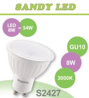 SANDRIA LED žárovka GU10 S2427 SANDY LED GU10 8W SMD 3000K