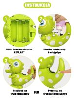 WOOPIE Dinosaurus Mýdlové bubliny pro děti