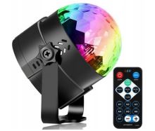 RGB LED projektor disco koule + dálkové ovládání