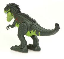 Elektronický dinosaurus T-REX chodí řvát zeleně