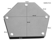 Proteco - 42.04-432-22 - magnet úhlový 6-hranný, nosnost do 22kg