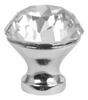 Knopka Crystal A 30 mm M6/White