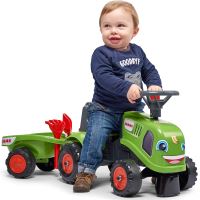 FALK Traktor Baby Claas Green s přívěsem + příslušenství od 1 roku