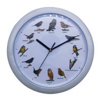 Herzberg HG-03725: European Bird Song Clock - White