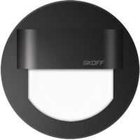 SKOFF LED nástěnné svítidlo MH-RUE-D-H-1 RUEDA černá(D) teplá(WW,3000K) IP66