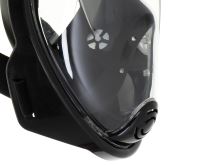 Plná šnorchlovací maska, skládací L / XL černá