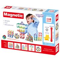 Magnetické stavební kostky WOOPIE Kreativní puzzle 110 ks.