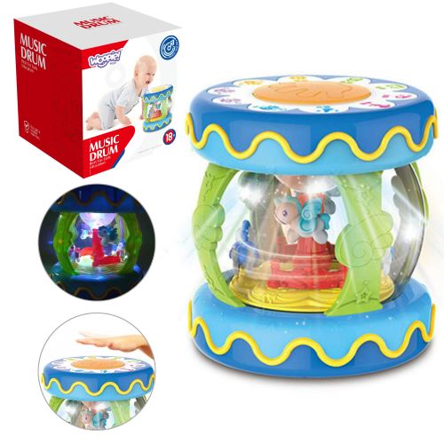 WOOPIE buben Music Box se světlem Hudební hračka pro děti