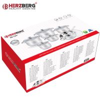 Herzberg HG-1241: 12-dílná sada z nerezové oceli