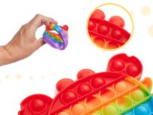 Senzorická hračka Push Bubble Pop duhový krab