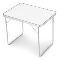 Turistický skládací piknikový stůl 80x60cm bílý