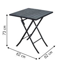 Konferenční stolek, rozkládací stolek, zahradní terasa 62 cm