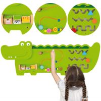 Viga Toys Sensory Wooden Handling Board Crocodile FSC certifikát