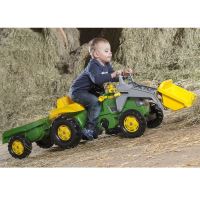Rolly Toys John Deere šlapací traktor s lopatou a přívěsem 2-5 let
