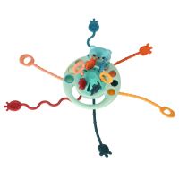 Smyslová kousátka Montessori s lanovými knoflíky