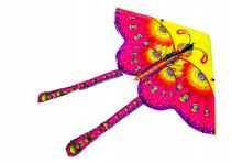Velký drak 90 cm, motýl, mix barev