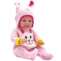 Sada oblečení pro panenky WOOPIE Bunny overal Klobouk pro panenky 43-46 cm