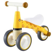 Odrážedlo žirafa  ECOTOYS žlutá