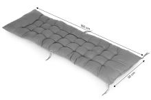 Polštářová matrace pro zahradní lehátko velká měkká 160 cm