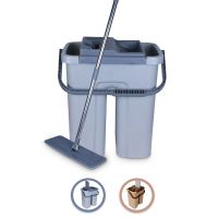 Cenocco CC-9070: Plochý mop s kbelíkem šedý