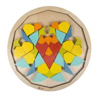 CLASSIC WORLD Montessori Puzzle Mozaika Tangram Vzory Tvary a barvy