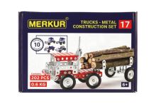 Stavebnice MERKUR 017 Kamion 10 modelů 202ks v krabici 26x18x5cm
