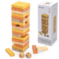 VIGA PolarB Dřevěná věžová hra s puzzle