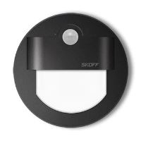 SKOFF LED nástěnné svítidlo s čidlem MM-RUE-D-H Rueda černá(D) teplá(WW,3000