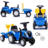 Odrážedlo traktor New Holland Ride-on Trailer Blue