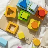 Geometrické Puzzle Bloky Třídič Klasický svět