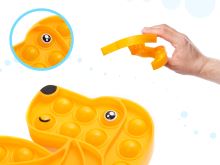 Senzorická hračka Push Bubble Pop pes oranžová