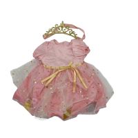 Sada oblečení pro panenky WOOPIE Princezna šaty + korunka 43-46 cm