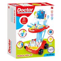 WOOPIE Baby Doctor's Trolley Blue Medical Kit pro děti 17 akc