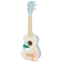 Dřevěná modrá kytara na ukulele CLASSIC WORLD pro děti
