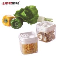 Herzberg HG-8032: Kráječ zeleniny s miskou a skladovací nádobou