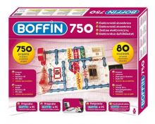 Stavebnice Boffin 750 elektronická 750 projektů na baterie 80ks v krabici 52x40x8cm