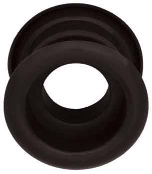 Mřížka plastová dveřní kruhová vnitřní průměr 40 mm černá