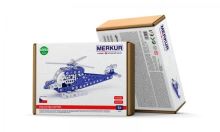 Stavebnice MERKUR 054 Policejní vrtulník 142ks v krabici 26x18x5,5cm