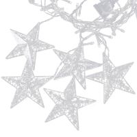 Světla sněhové vločky hvězdy Vánoční osvětlení opona 138LED