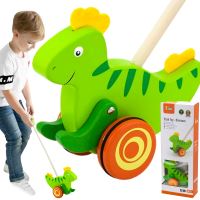 Viga Toys Dřevěný Pusher Dinosaurus