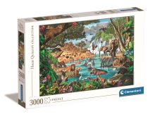 Puzzle Clementoni 3000 ks. africká vodní díra