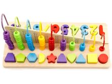 Vzdělávací hračka počítadlo, číslice bloky ECOTOYS