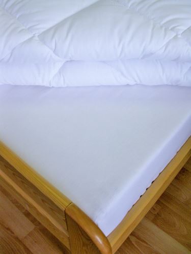 Veratex Bavlněné prostěradlo s gumou 100x200 cm (bílé)
