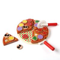 Sada dřevěných hraček na pizzu s příslušenstvím