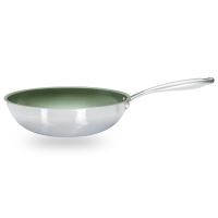 Just Vegan - Nerezová Eco pánev wok – 28 cm