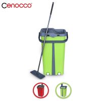 Cenocco CC-9077: Plochý mop s kbelíkem zelený