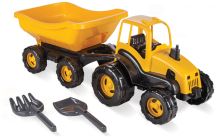 Traktorový nakladač s pedály velký 125 cm žlutý