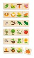 Dřevěné puzzle Pěstování zvířat a rostlin od Viga Toys