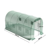 Fólie pro skleníkové tunely se zelenými okny proti komárům, 2x4,5 m