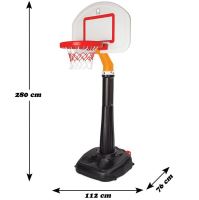 WOOPIE Velký basketbalový míč s 15 úrovněmi 280 cm úpravou pro skutečný míč